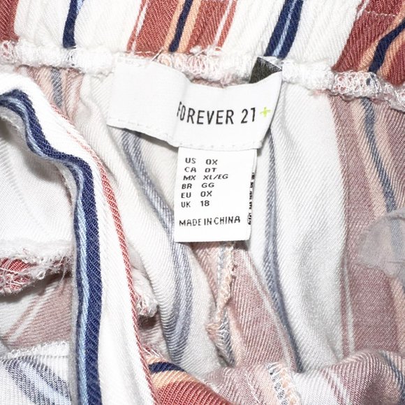 Forever 21 plus striped palozzo pants - Picture 3 of 6